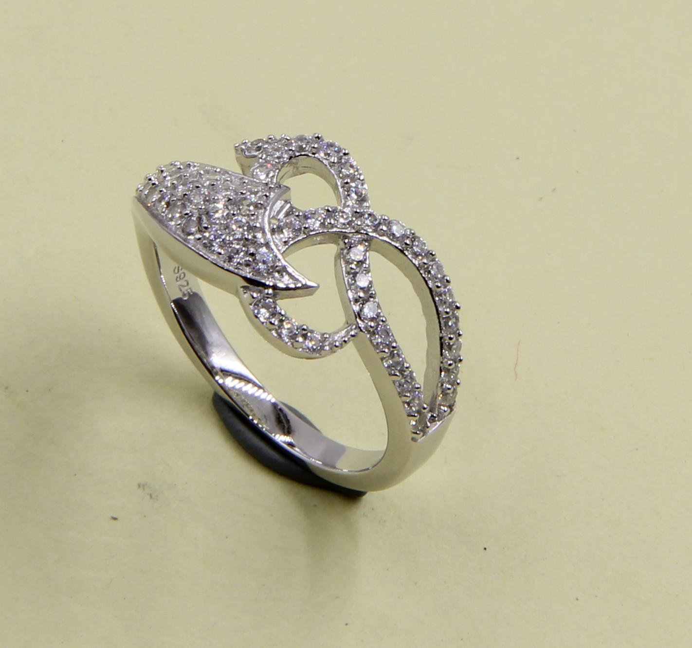 Sparkling 925 Silver Heart Shaped CZ Rings A Touch Of Brilliance Sterling Silver Love Ring Silver Stackable Rings