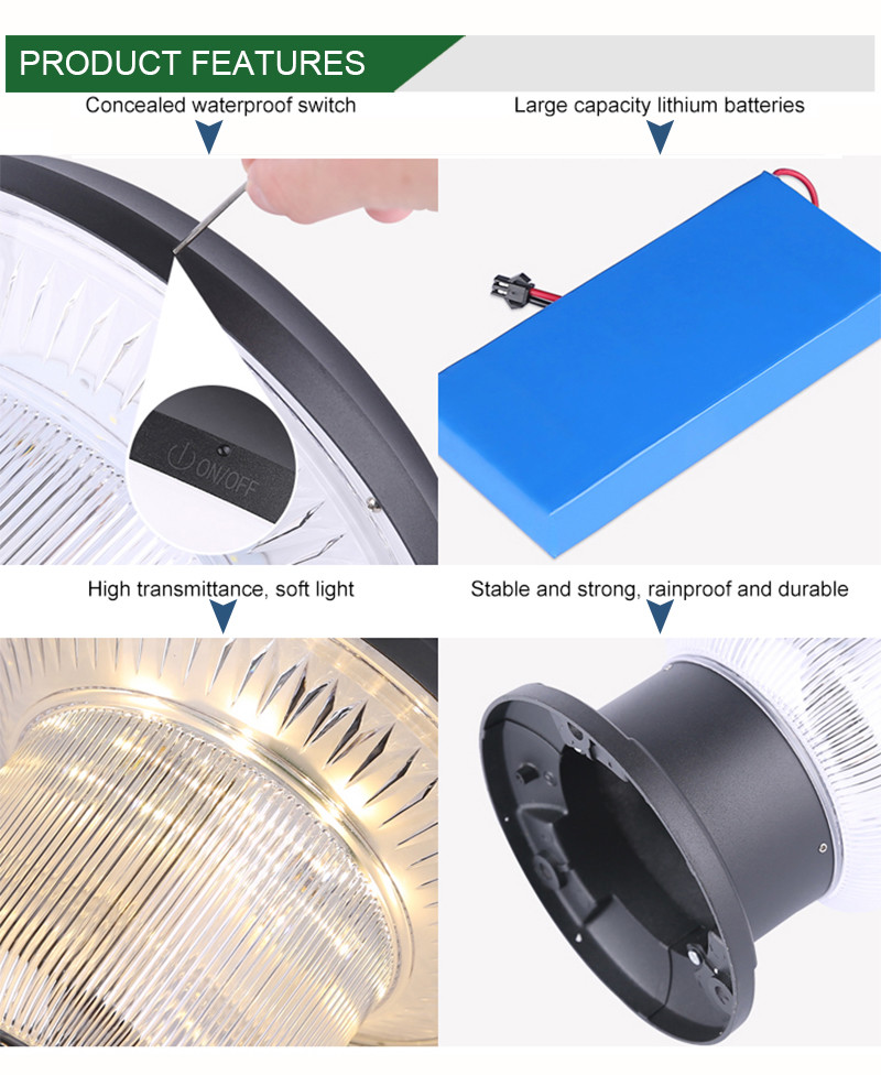 Outdoor Solar Powered Post Pillar Light Kit Fence Lamp High Lumen Gate