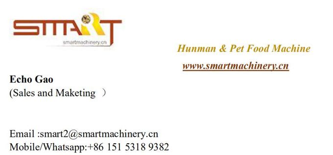 Smart dog food extruder pet food production line
