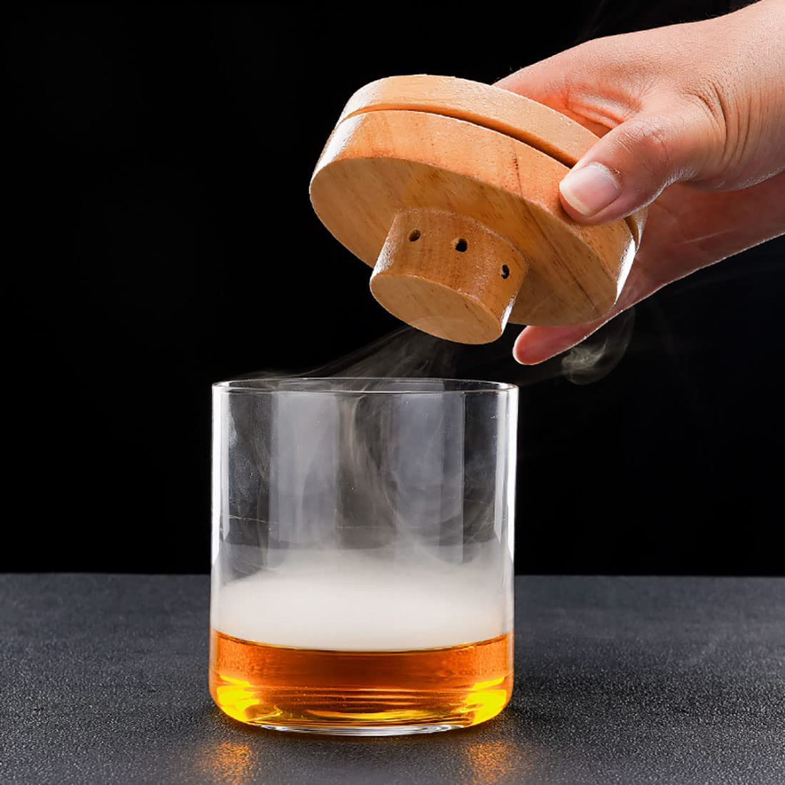 5cm Drinking Smoke Infuser Smoke Infuser Cocktail Smoking Kit With Wood Chips