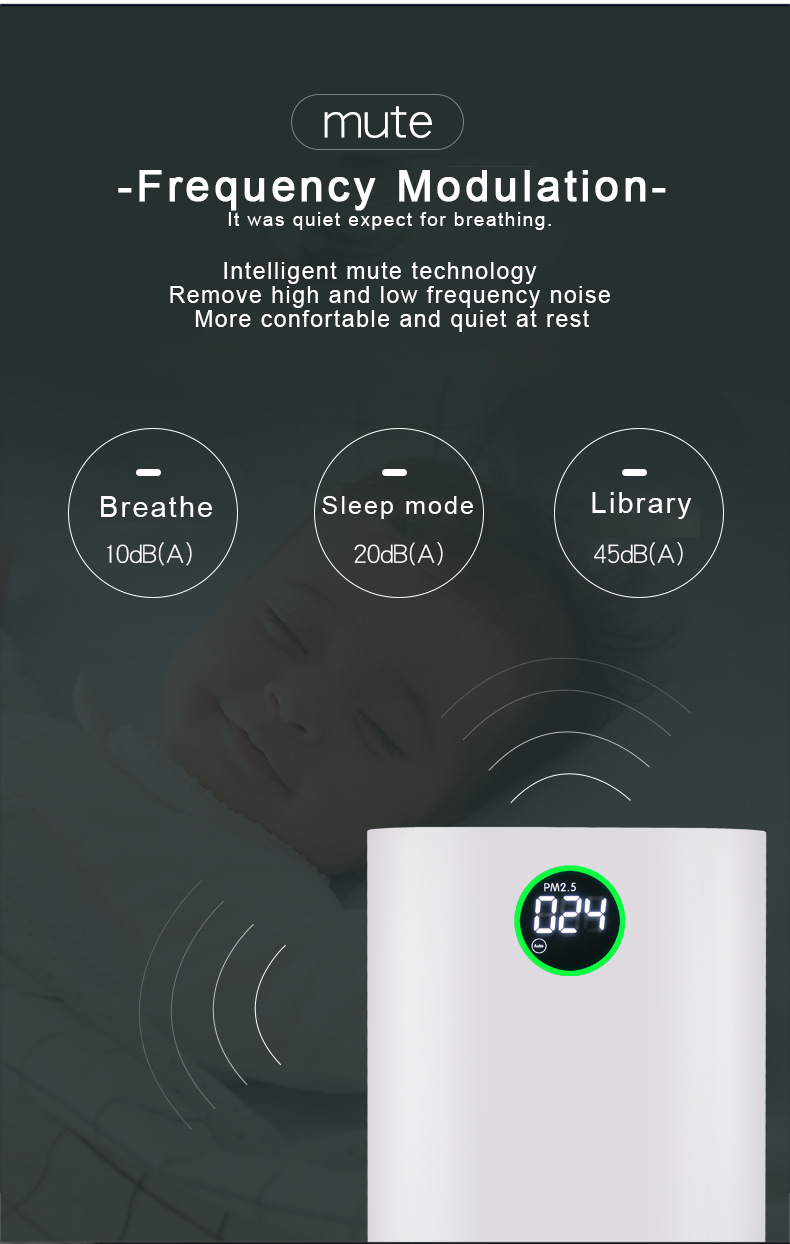 Household Anion Humidification Air Purifier Smoke Removal UV Ozone Air Purifier