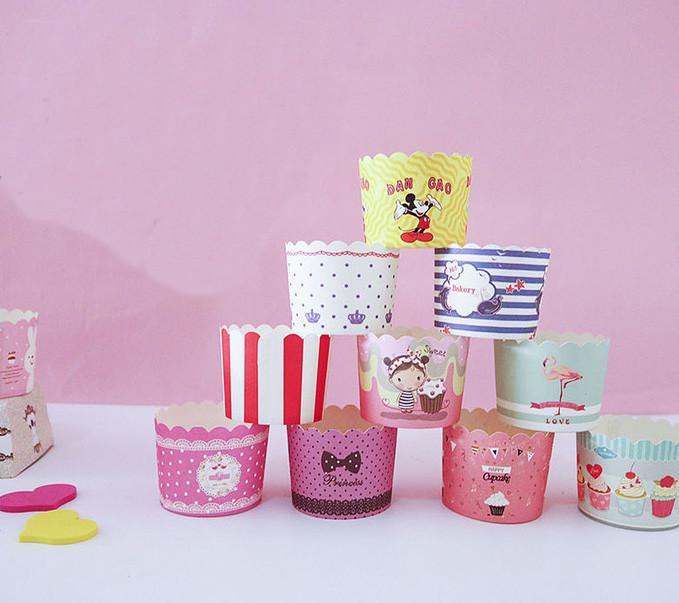 Gold Foil Cupcake Paper Liners Custom Printed Cupcake Paper Molds