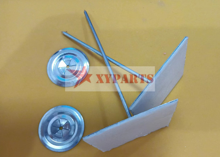 2-1/2" Galvanized Rock Wool Self Stick Insulation Pins For Duct Wrap