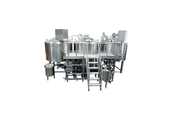 Sanitary 304 Stainless Steel 3 Kettle Brew System 50MM PU Instualtion CE