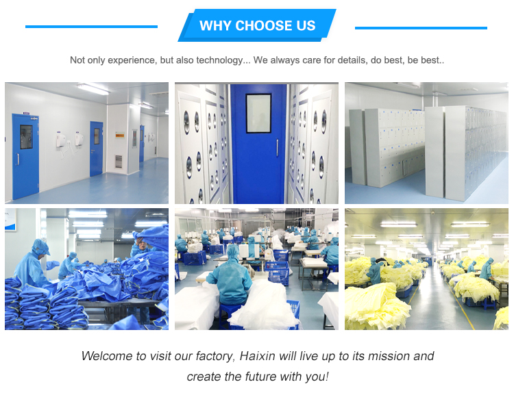 Single Collar PP Disposable Lab Coats ISO13485 Standard