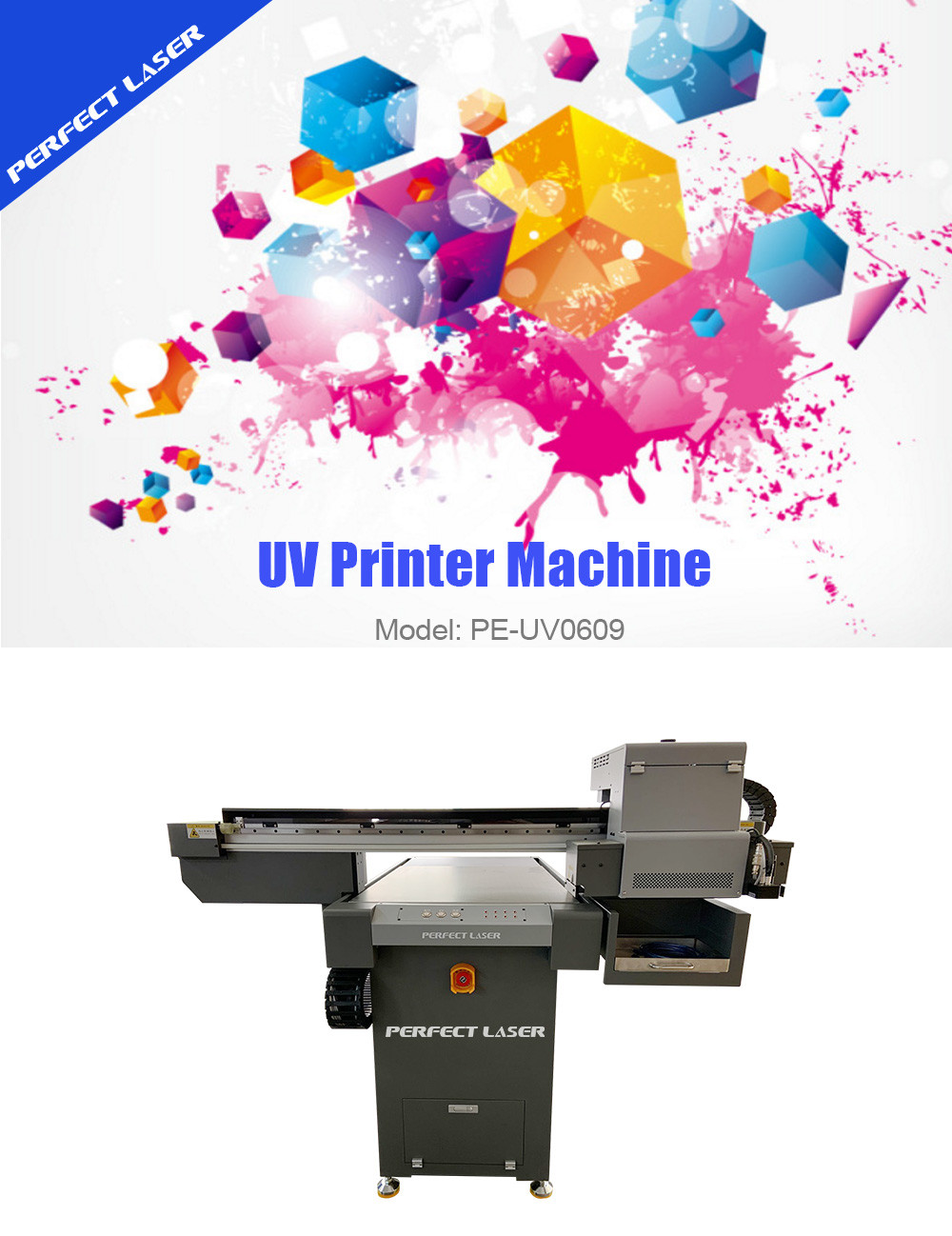 600mm*900mm High Precision UV Flatbed Printer with CE Approval