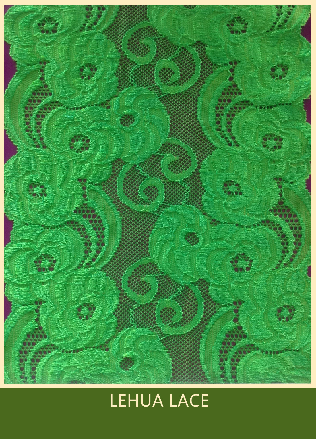 Hot Selling and nice quality Nylon Spandex Stretchy Brazil Lace from China