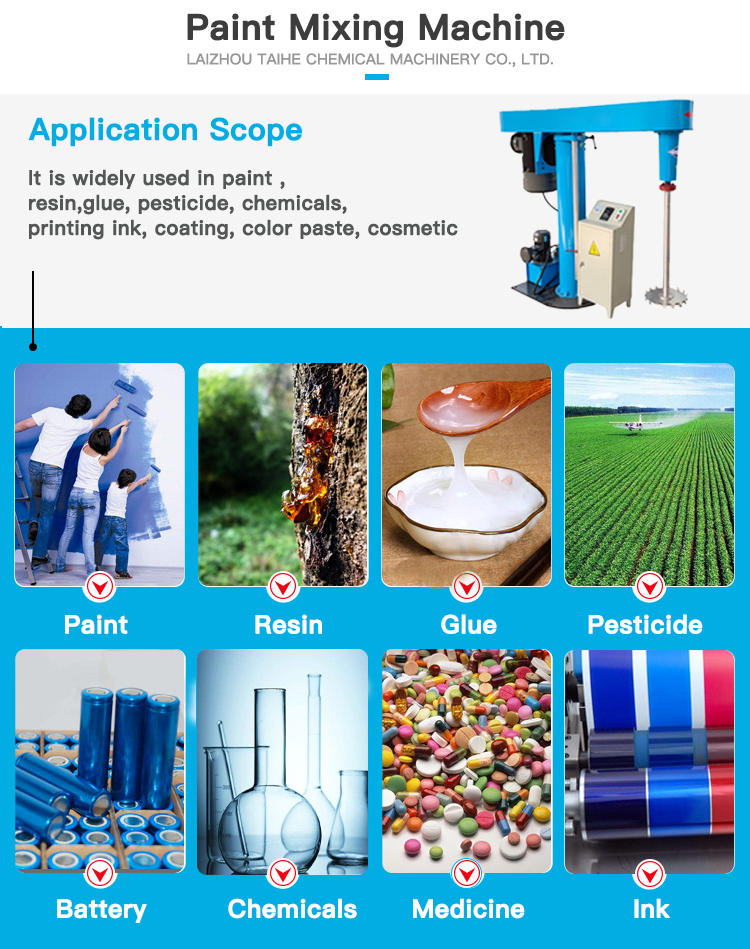 SUS304 OEM Plastics Processing Paint Mixing Machine industrial paint mixer machine