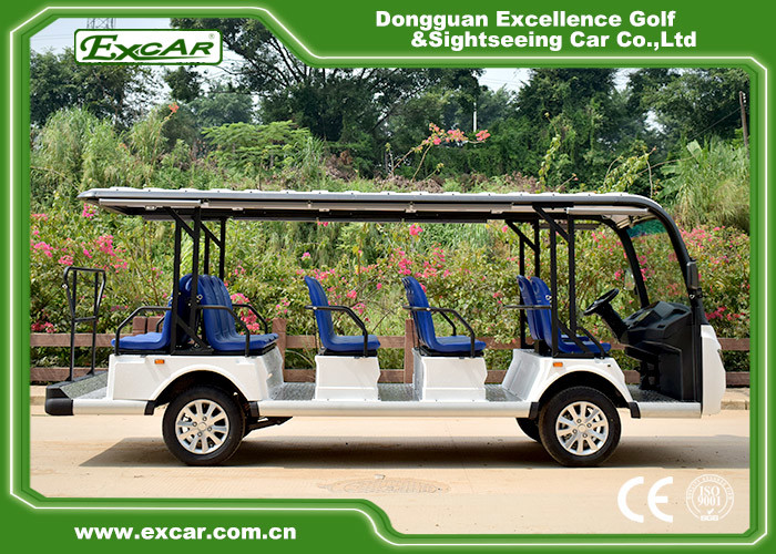 Aluminum Chassis Tourist Electric Sightseeing Bus With Dc System
