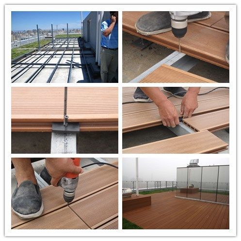 Recyclable WPC Decking Engineering Flooring for Outdoor Fencing/Boardwalk/Gate/Playground