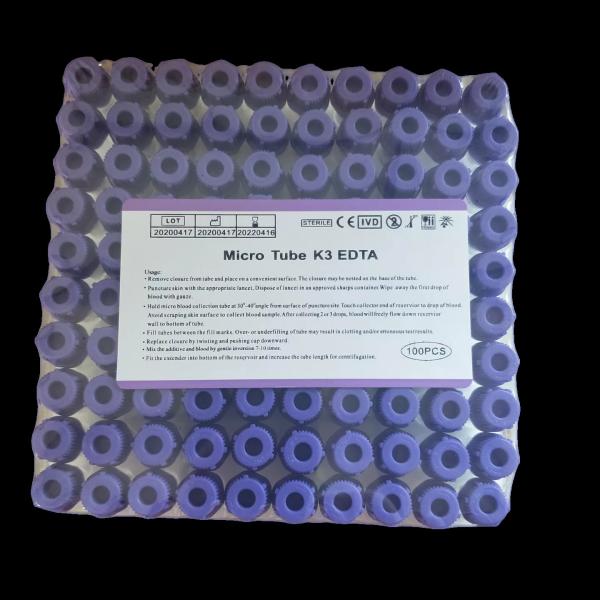 Quality Small Mini Pediatric Edta Tubes 8*45mm PP Edta Sample Bottle for sale