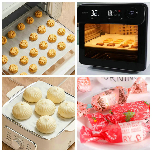 35gram 40gram Food Safe Coated Silicone Wrapping Paper For Baking 12 x 18inches 