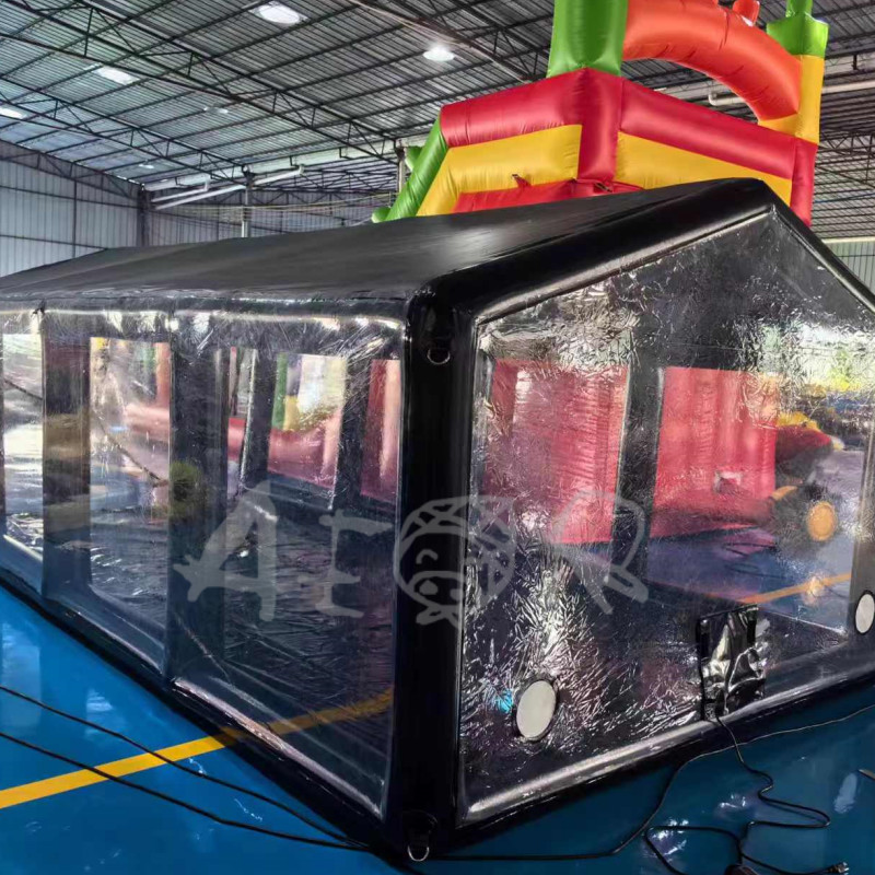 Transparent Inflatable Car Garage Capsule Tent Outdoor Inflatable Car Cover Tent