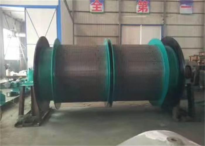 LBS Construction Use 80m Rope Dual Drum Winch . Piling Winch Machine Heavy Duty