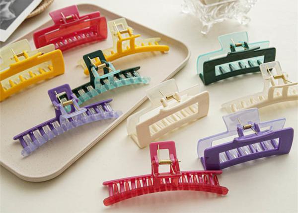 Double sided pp shark hair clip large thin women girls head clip accessories OEM