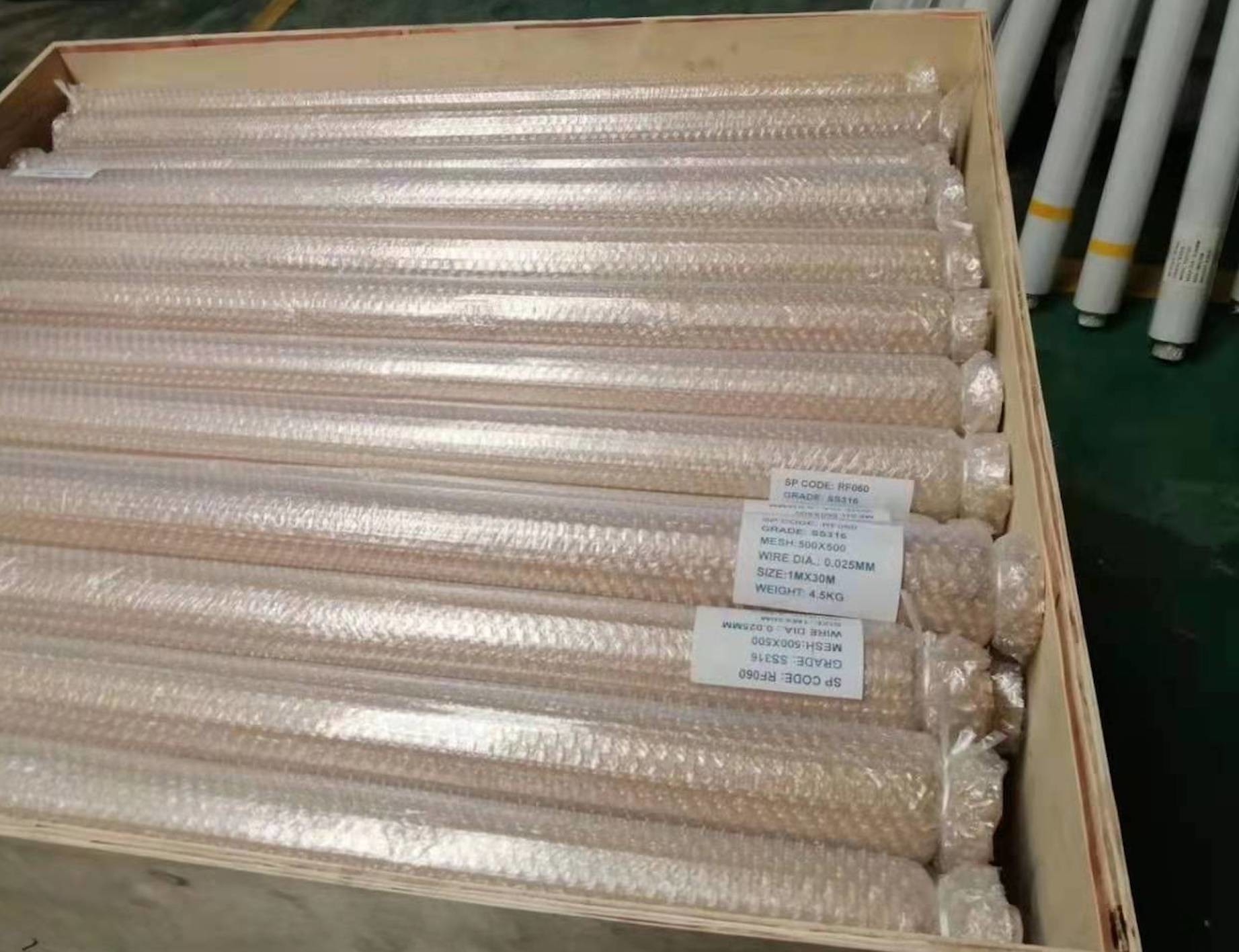 White Stainless Steel Diamond Mesh 1.2m Metal Square Hole