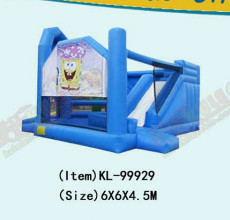 Spongebob Park Bouncy House With Inflatable Slide For Rentals