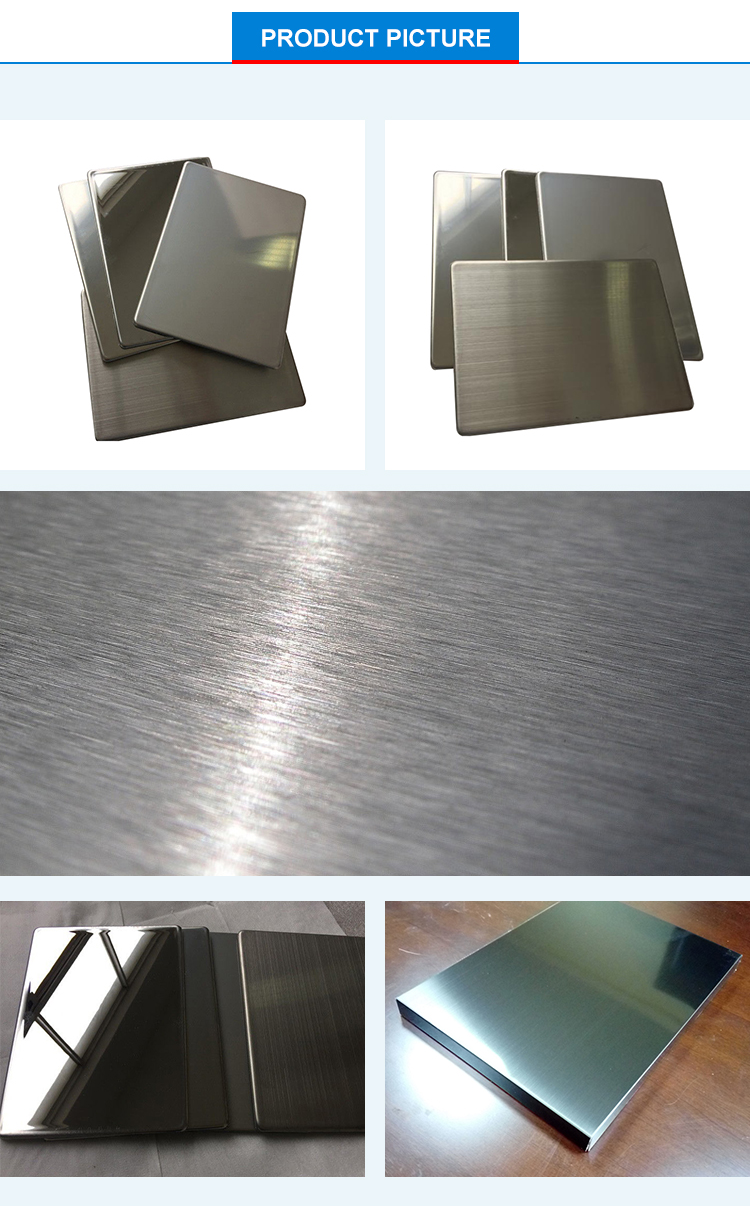 1000MM PE Decorative Aluminium Composite Cladding Panels Sheet Stainless Steel 6mm FEVE