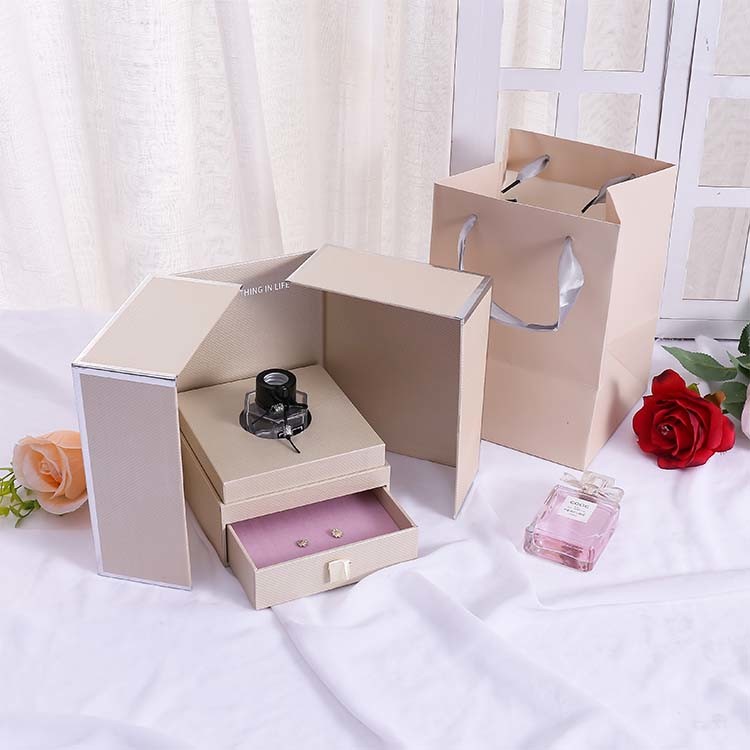 Luxury Double Door Gift Box Jewelry Necklace Gift Box Christmas Valentine's Day Gift