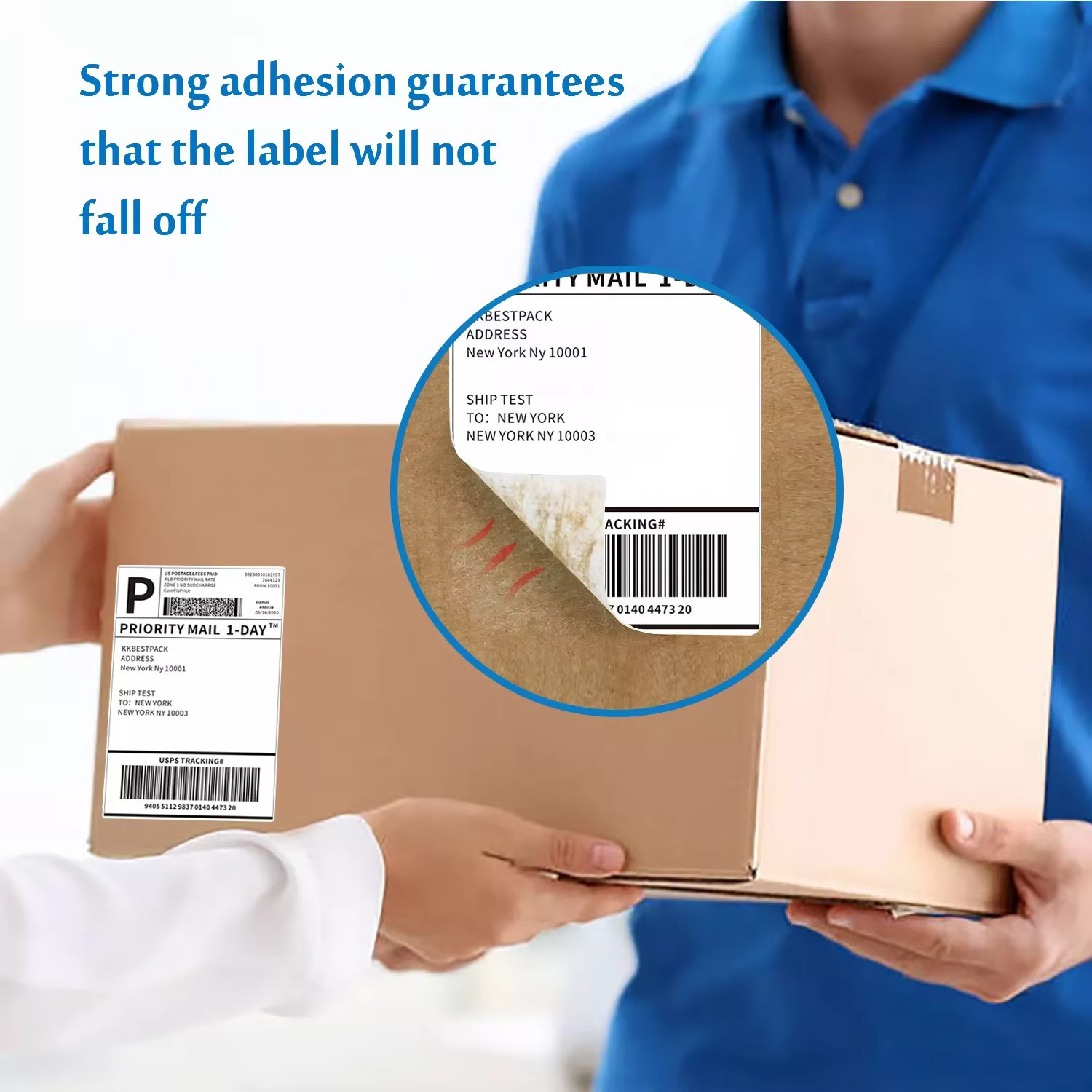 Thermal Label Stickers Shipping Label Rolls Self Adhesive 100mm*150mm