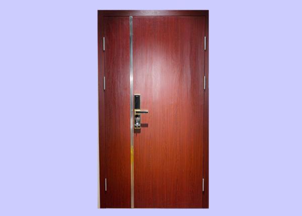 60 Minute 40/45mm Right Hand Red Mother And Son Veneered Wood Doors With Steel