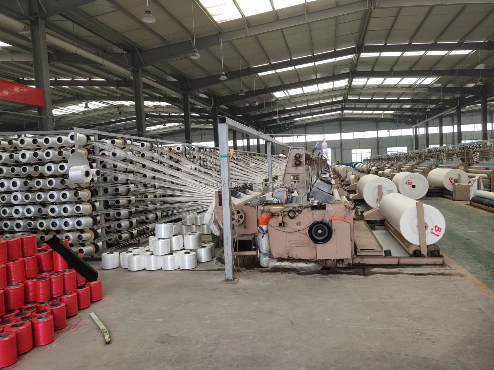 Plaid Style PE Tarpaulin Laminated Woven Fabric for Plastic Greenhouse and Density
