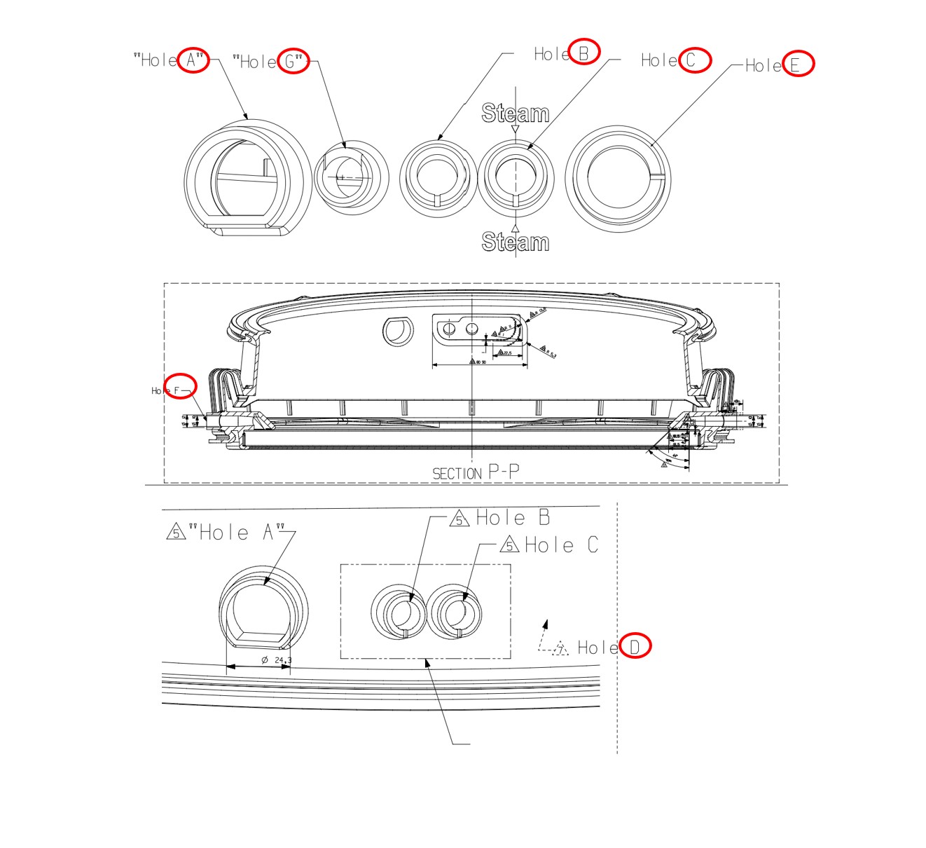 Surmount MDS47123602 Rubber Door Seal Gasket and for LG Washing Machine Spare Parts