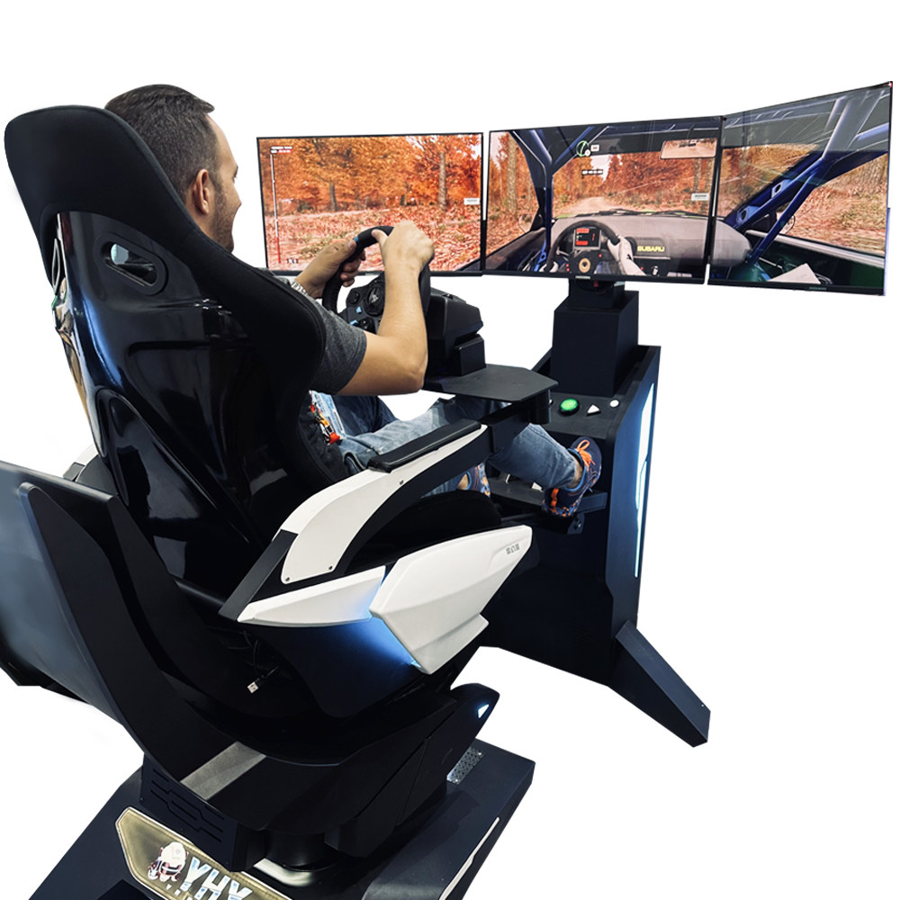  F1 Racing Simulator Steering Wheel F1 Motion Driving Car Arcade Game Machine Seat Manufactures