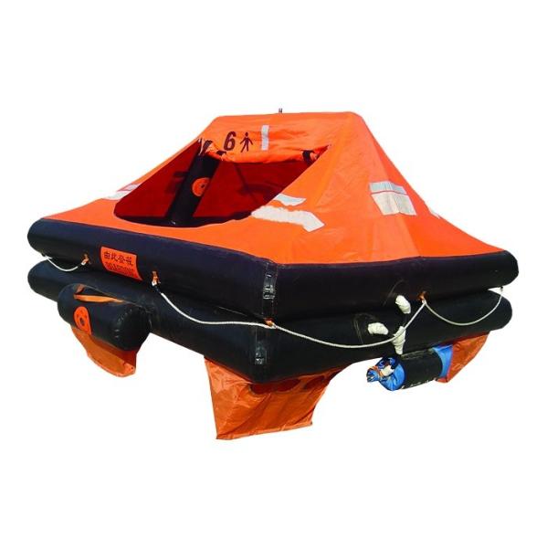 10Person Marine Inflatable Life Raft, Throw-over/Davit-launch/Self-righting life