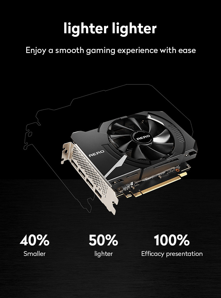 GeForce RTX 3050 Graphics Card AERO ITX 8G PC Gaming Graphics Cards