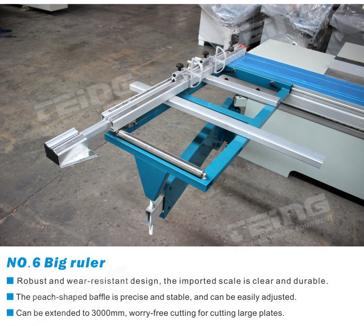 Max. Length of Workpiece 3000mm Woodworking Sliding Table Saw Machine 3000*1100*900mm