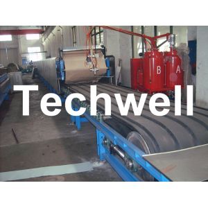 Custom Automatic Continuous Polyurethane Sandwich Panel Line For Cooling Room
