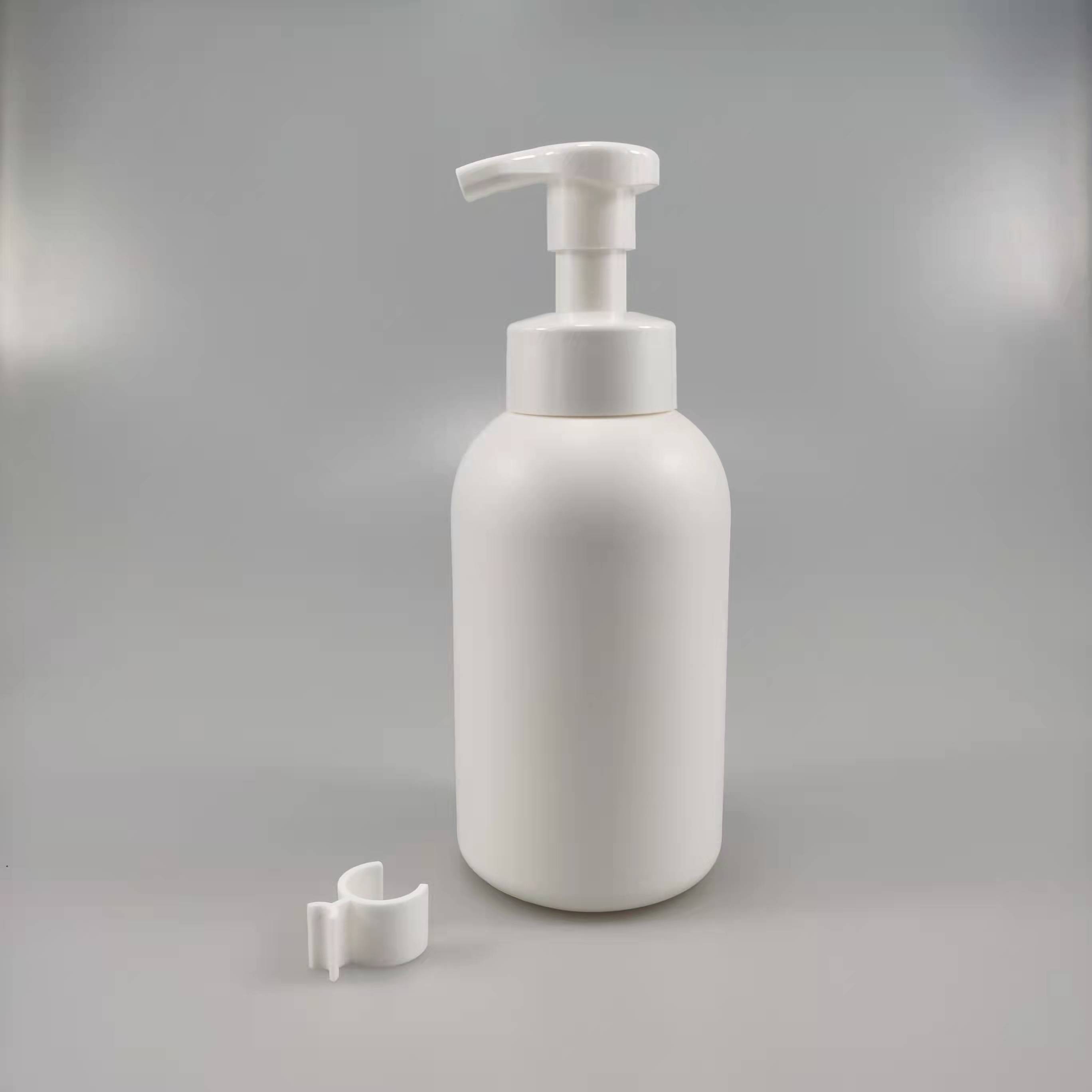 300ml 500ml HDPE Foam Pump Dispenser Bottle for Eco Friendly Eyelash Shampoo Packaging