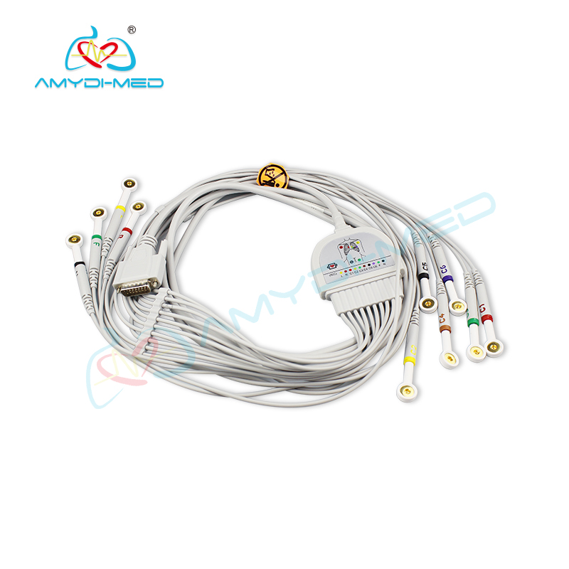 Banana 4.0mm To Snap ECG Electrode Medical Monitoring EKG Electrode