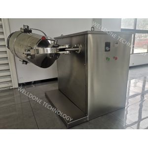 GMP Standard Spices Powder 3D Mixing Machine Multiple Direction Rotation