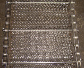ODM High Temperature Diamond Mesh Steel Wire With Chain Driven