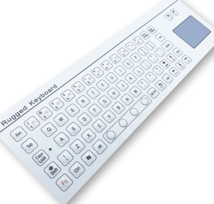 IP67 Industrial Keyboard With TouchPad PET Mini Membrane Keyboard F8-TP-B