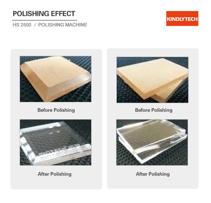 2000watt Acrylic Edge Polishing Machine , 200cm/Min Glass Edge Polisher