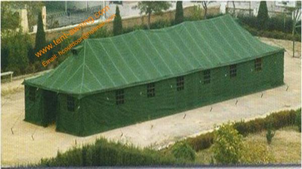 Outdoor Pole-style Galvanized Steel Waterproof Canvas Large Military Tent