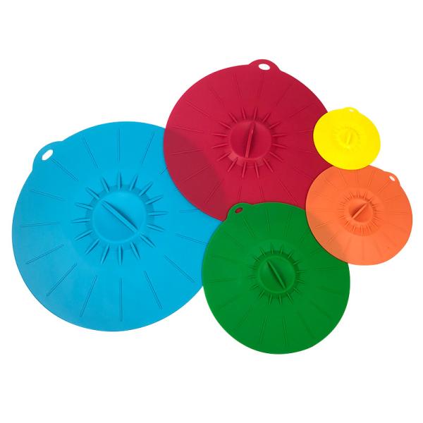 Food Standard Decorative Reusable Microwave Oven Safe Silicone Rubber Pot Cover