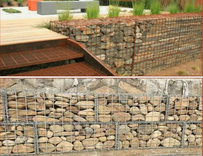 Landscape Wall 2.5-3.7mm Wire Welded Gabion Mesh Gi Welded Mesh 13.5 Gauge
