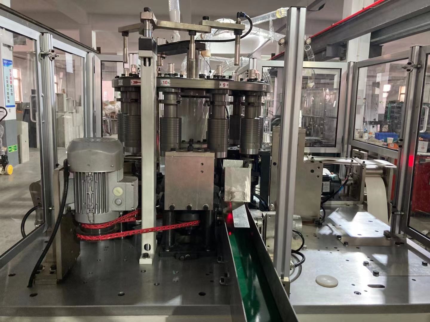 PE / PLA Coated Eco Friendly Paper Tea Cup Machine 130-180 Pcs/Min