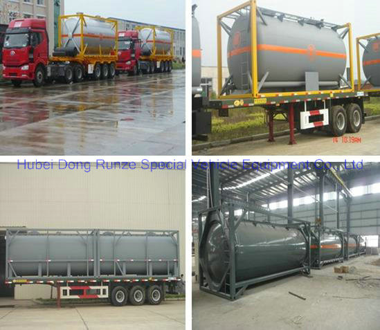 Fluoboric Acid Transport Tank Container 20FT , ISO Bulk Container For Shipping