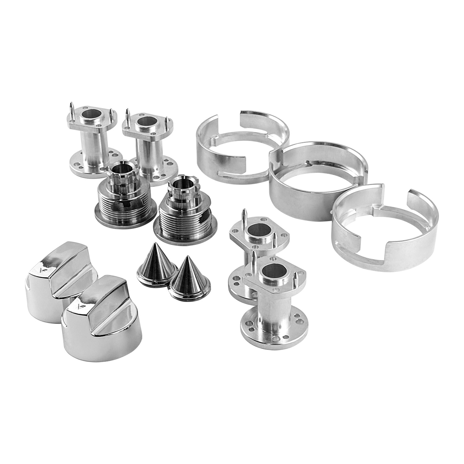 Custom CNC Machined Aluminum Alloy Valve Parts Anodized Finish