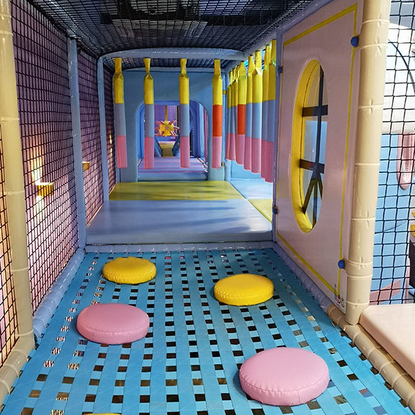 Double Layer Junior Ninja Course Equipment For Indoor Playground