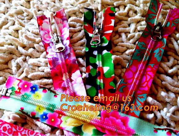 Heavy duty garment fancy gold metal zipper, Open End garment Plastic/Resin