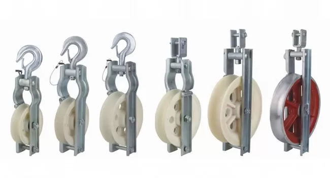 Opgw Optical Fiber Tandem Cable Stringing Block Nylon Cable Pulley Block
