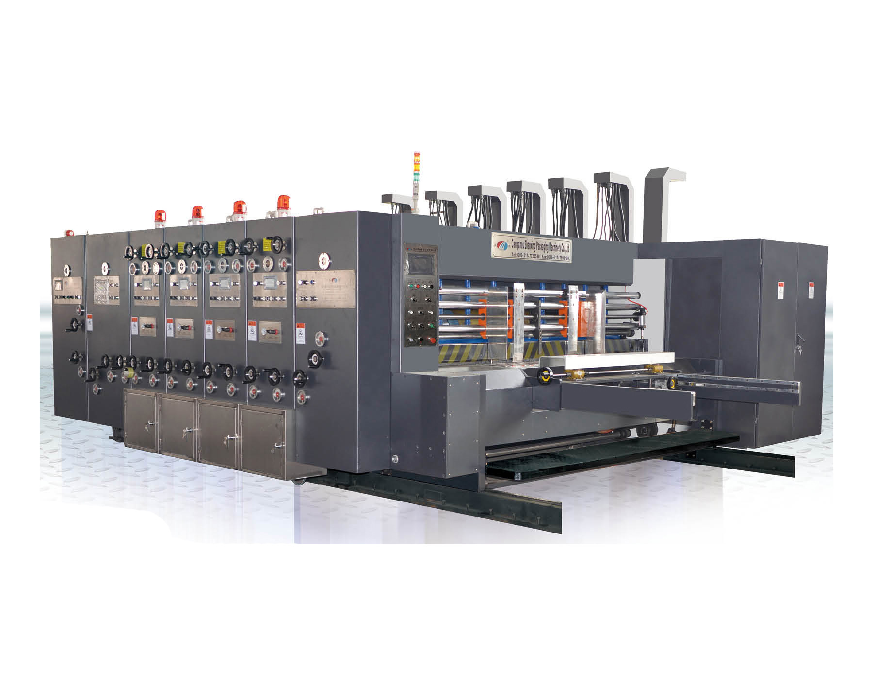 New Condition And 1 Year Warranty PLC Flexo Die Cutting And Printing Machine 30-50KW Power