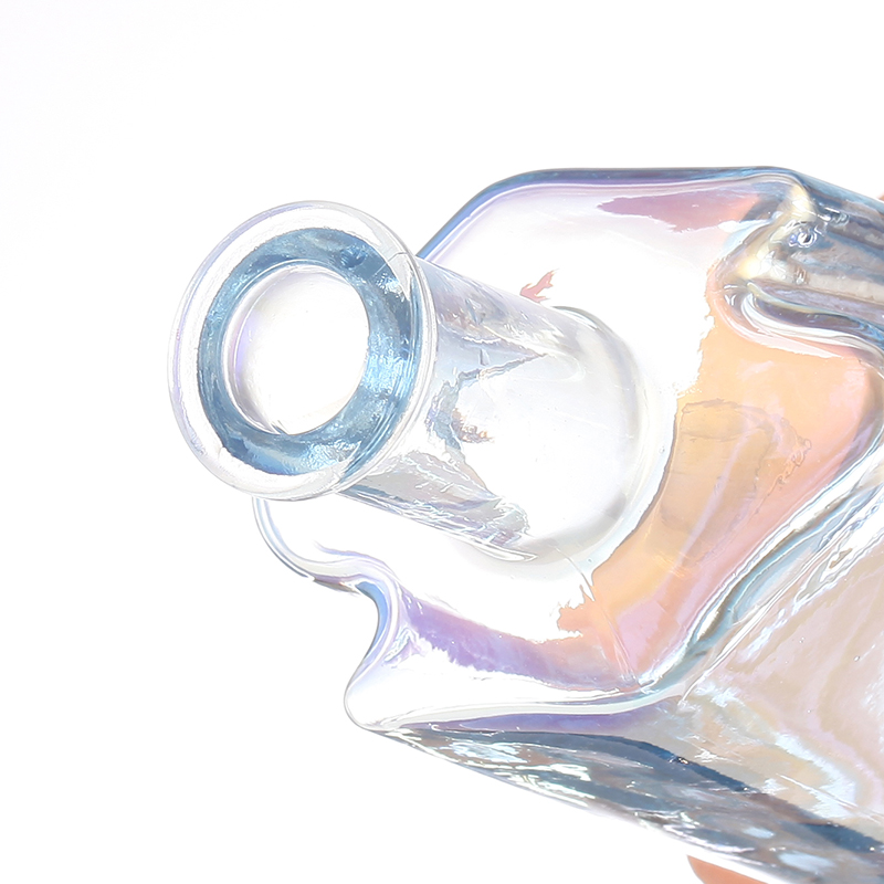 Colorful Glass Liquor Bottle with Customizable Sealing and Aluminum Plastic PP Collar