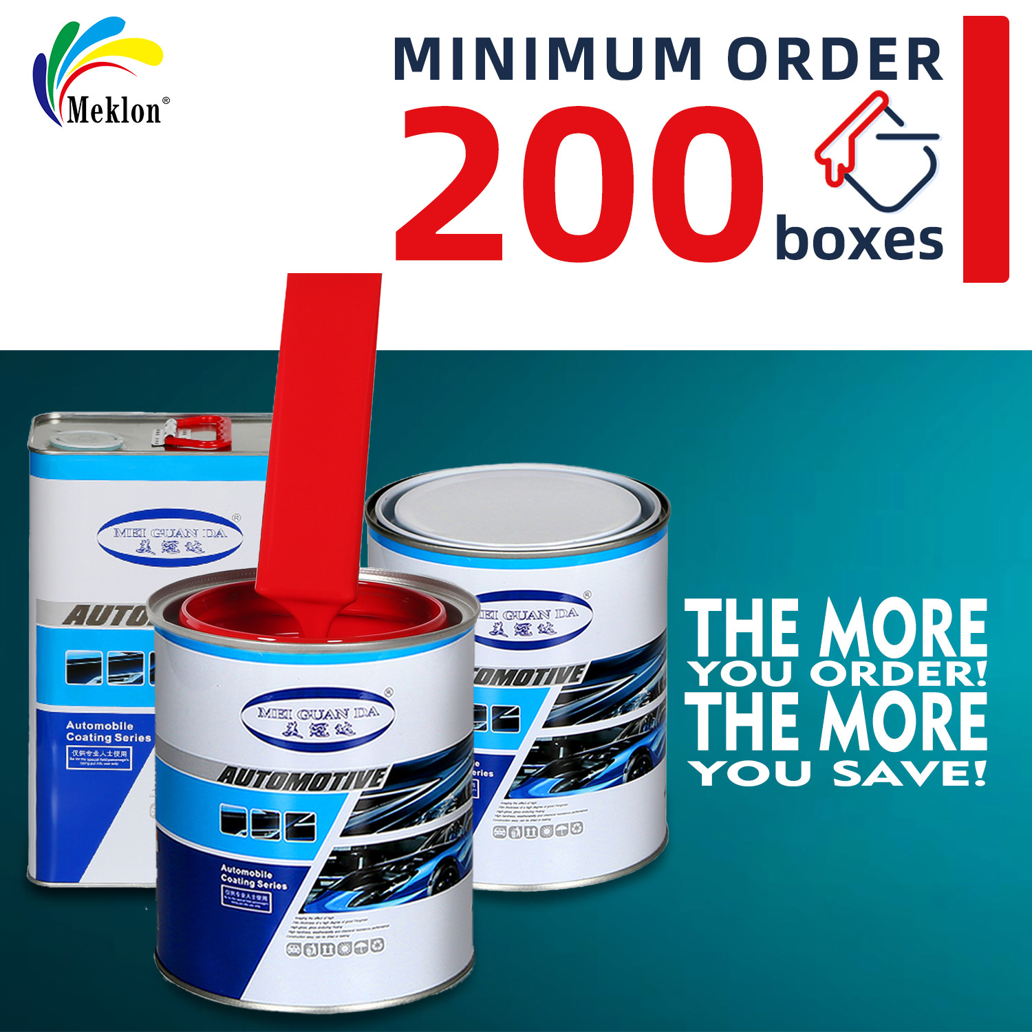 Factory Wholesale Automotive Paint Glass Coating Car Auto Metallic Red Car Paint